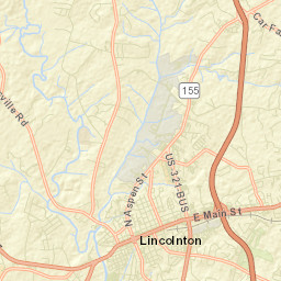 120 East Rhodes Street, Lincolnton, NC Street Map
