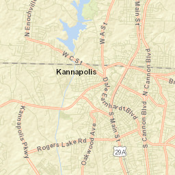Kannapolis Street Map