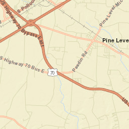 Pine Level Street Map