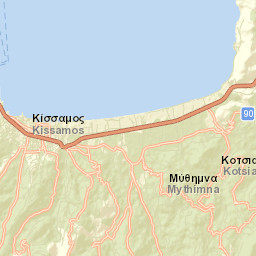Kíssamos Street Map