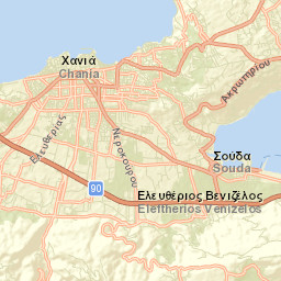 Soúda Street Map