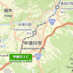 Nakatsugawa Street Map
