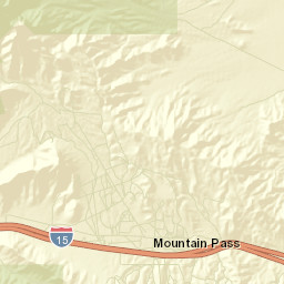 Mountain Pass California Street Map