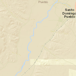 Santo Domingo Pueblo Street Map