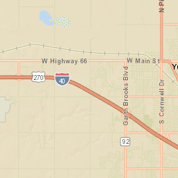 601-699 Oak Avenue Yukon OK 73099 Street Map