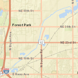 Forest Park Street Map