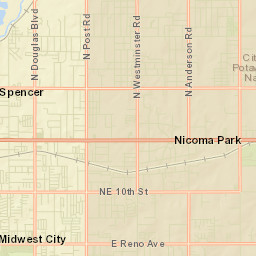 5717 Richardson Avenue, Spencer, OK Street Map