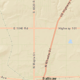 Sequoyah County Street Map