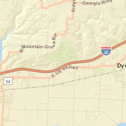Dyer Arkansas Street Map
