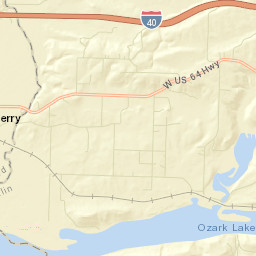 Toney Arkansas Street Map