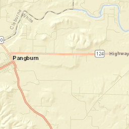 Pangburn Arkansas Street Map