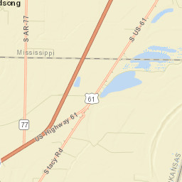 Stacy Arkansas Street Map