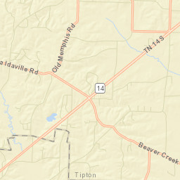 Idaville Tennessee Street Map