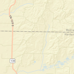 Uptonville Tennessee Street Map