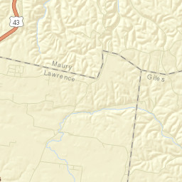 Jonestown Tennessee Street Map