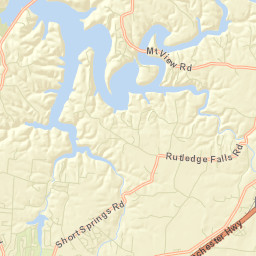 Rutledge Falls Tennessee Street Map