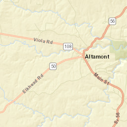 Altamont Tennessee Street Map