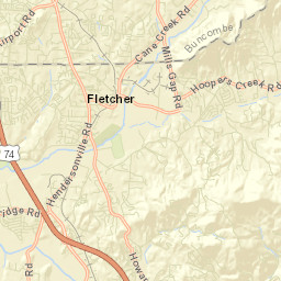 Hoopers Creek Street Map