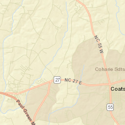 Buies Creek Street Map