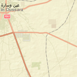 Aïn Oussera Street Map