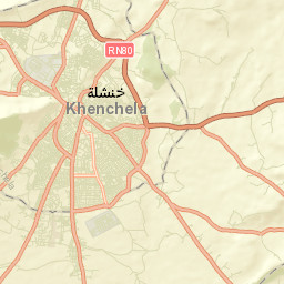 Khenchela Street Map