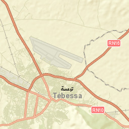 Tébessa Street Map