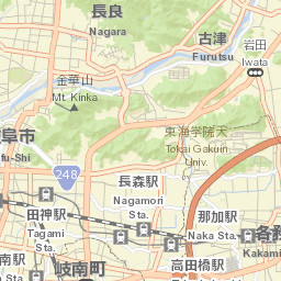 Gifu-shi Street Map