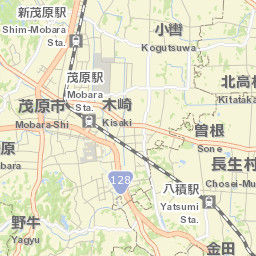 Mobara Street Map
