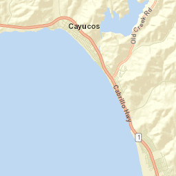 Cayucos California Street Map
