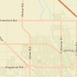 Una California Street Map