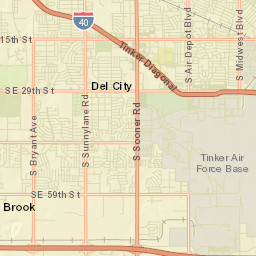 Midwest City Street Map
