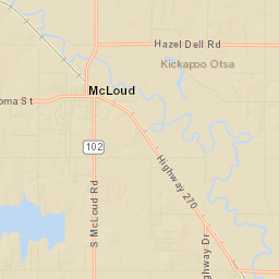 33505 Oklahoma 270, McLoud, OK 74851 Street Map
