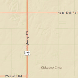 10903-11427 Coker Road, Shawnee, OK Street Map