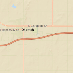 199 East Boston Street, Okemah, OK Street Map