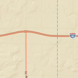 Interstate 40 Henryetta OK 74437 Street Map