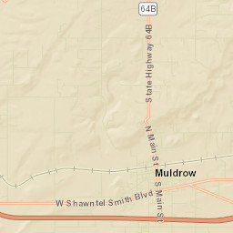Muldrow Street Map