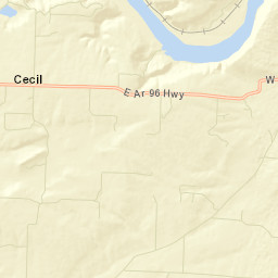 Poping Arkansas Street Map