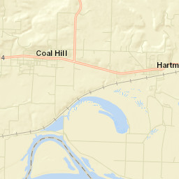 Hartman Arkansas Street Map