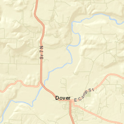 Dover Arkansas Street Map