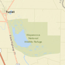 Turrell Arkansas Street Map