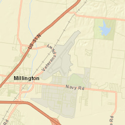 Millington Tennessee Street Map