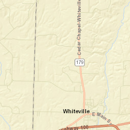 Whiteville Tennessee Street Map