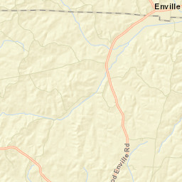 Enville Tennessee Street Map