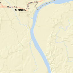 Saltillo Tennessee Street Map