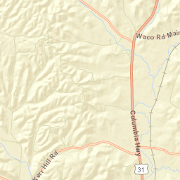 Waco Tennessee Street Map