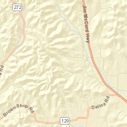 Talley Tennessee Street Map