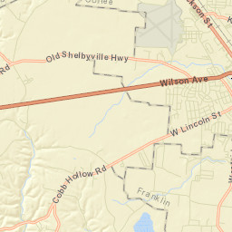 Westside Heights Tennessee Street Map