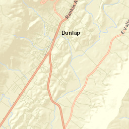 Dunlap Tennessee Street Map