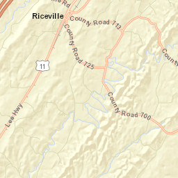 Riceville Tennessee Street Map