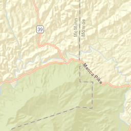 Mecca Tennessee Street Map